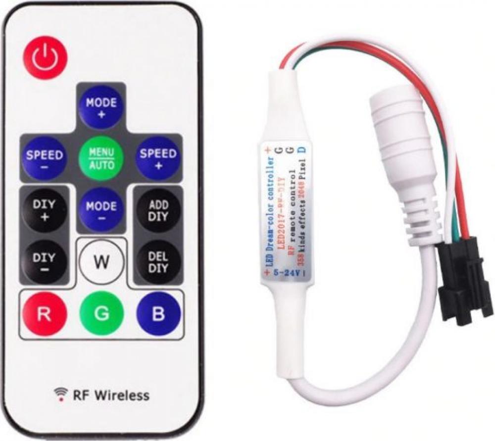 PİXEL RGB KONTROL CİHAZI KUMANDALI 5-12--24 VOLT MİNİ