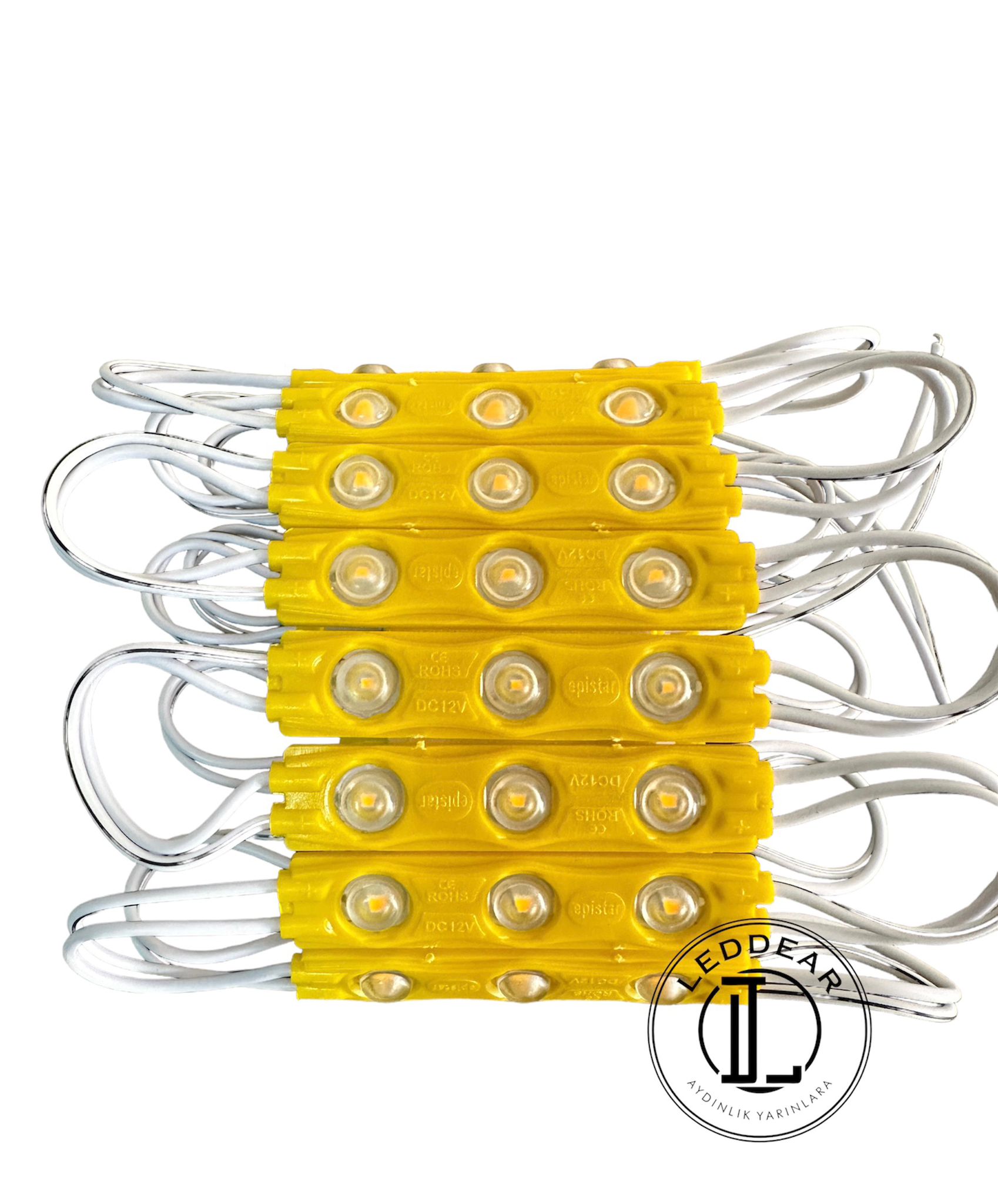 1,2 WATT KISA MODÜL LED SARI(AMBER) 12 VOLT